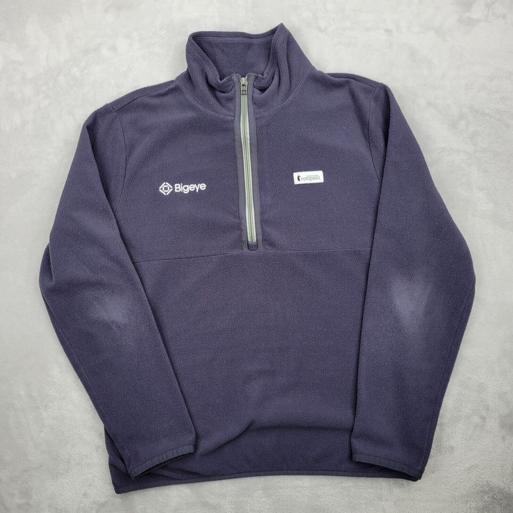Cotopaxi Sweater Mens Medium 1/4 Zip Pullover Sweatshirt Fleece Recycled Adult M